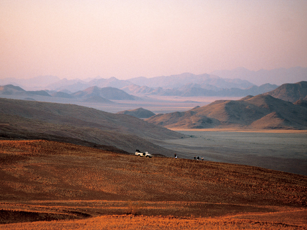 Nature drive at sunset - at Wolwedans Dune Camp in Namibia