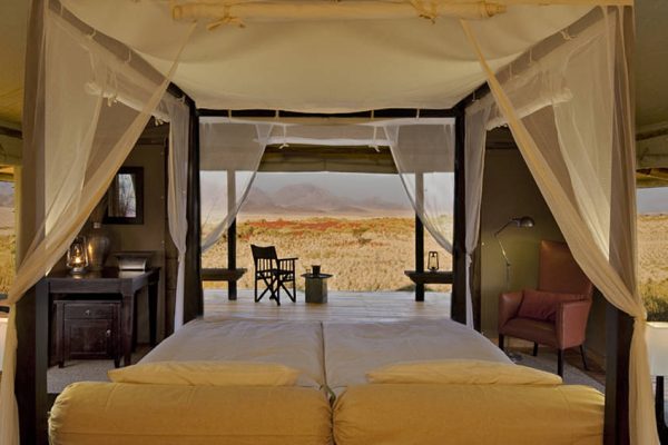 Guest tent at Wolwedans Dune Camp in Namibia - Southern Destinations