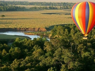hot air balloon ride over Governors Camp