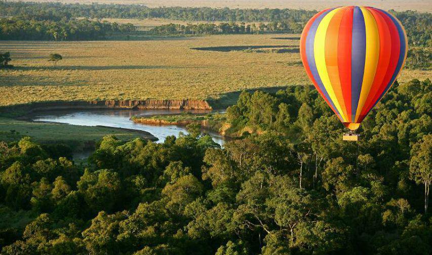 hot air balloon ride over Governors Camp