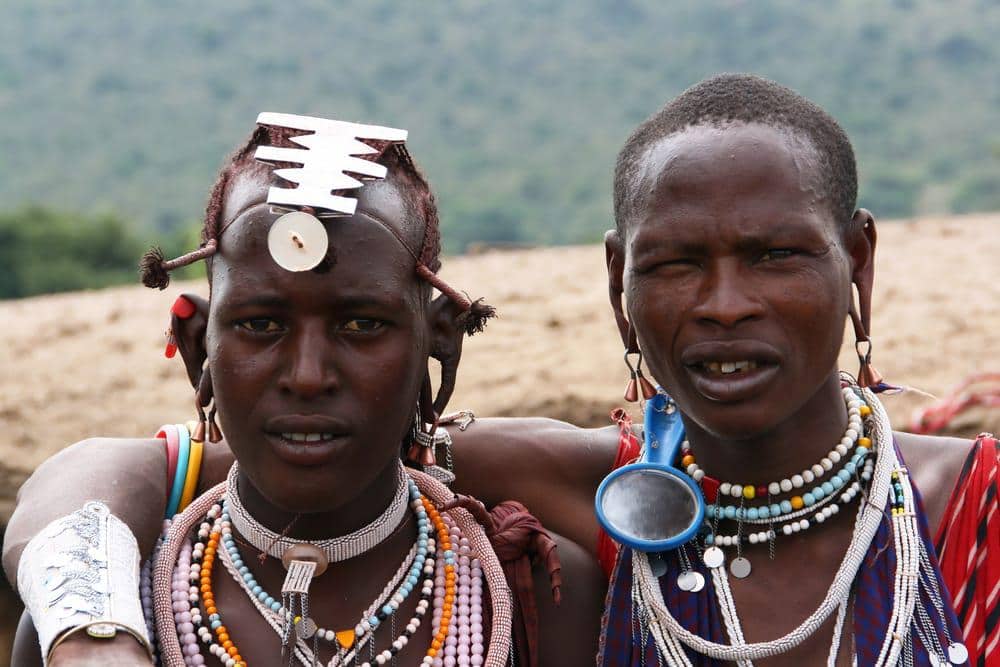 Two Maasai warriors