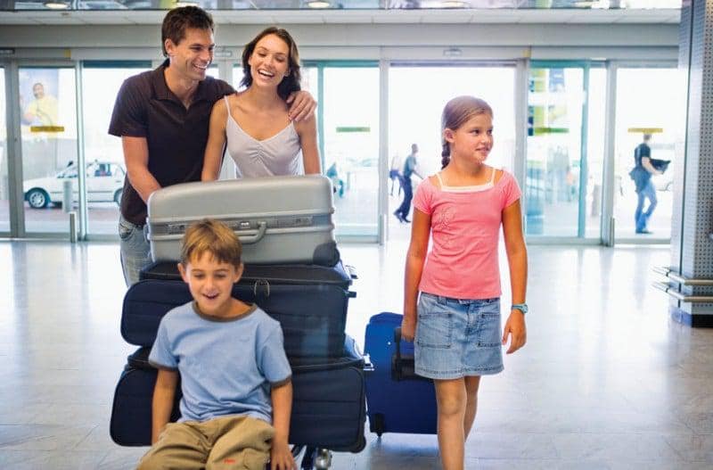 Kids at airport