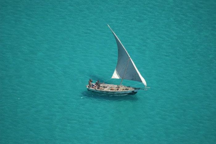 Dhow sailing in Mozambique