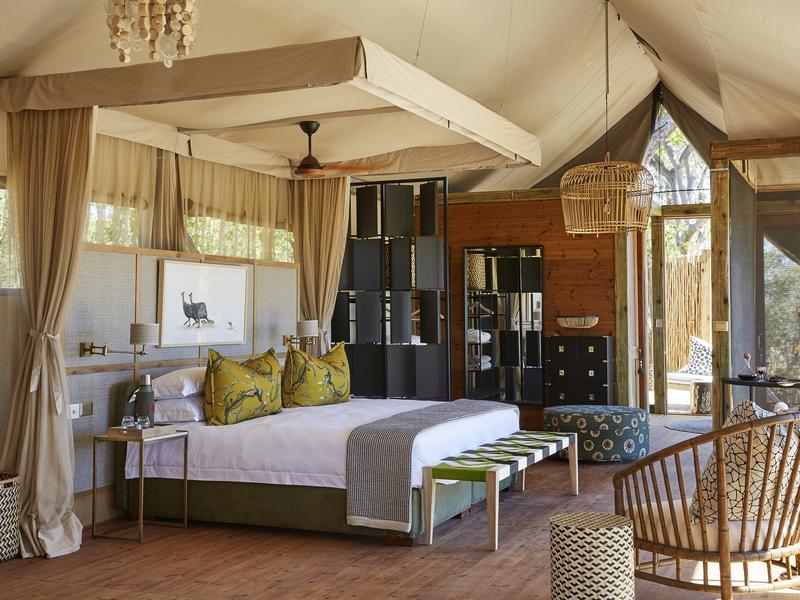Wonderful bedroom decor Tuludi Camp in the Khwai, Botswana - by Natural Selection (Southern Destinations)