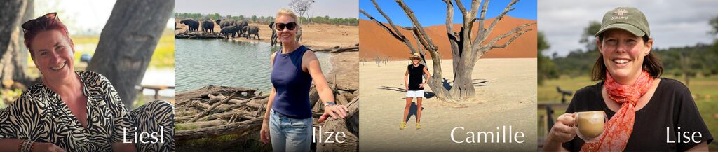 Southern Destinations safari consultants Liesl Matthews, Ilze Fox, Camille Rowe and Lise Kargaard.