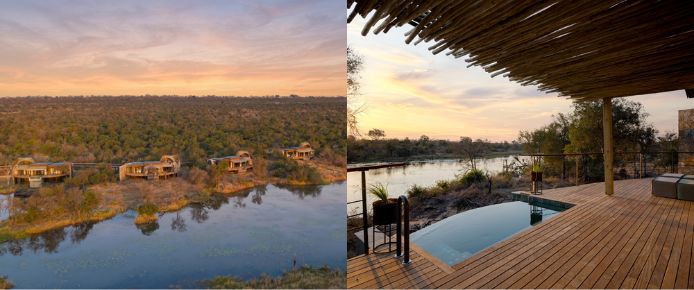 Sabi Sabi Sandringham Shisaka suites overlooking a waterhole